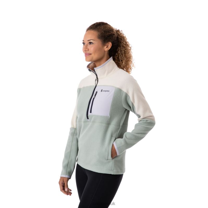 Cotopaxi UK - Brands Abrazo Half-Zip Fleece Jacket Women Cream-Brush Cotopaxi X4X0H710