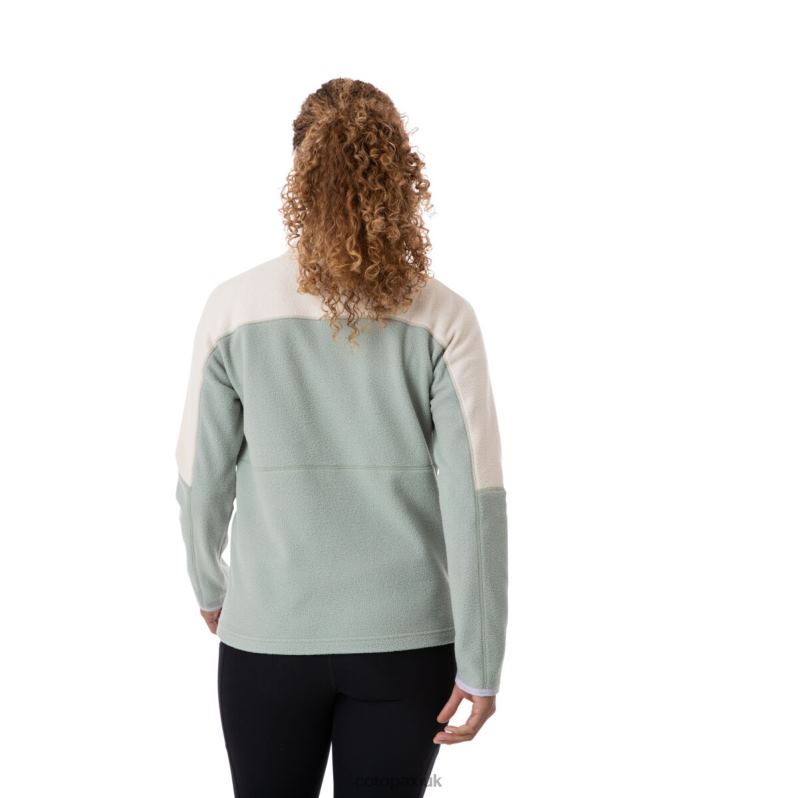 Cotopaxi UK - Brands Abrazo Half-Zip Fleece Jacket Women Cream-Brush Cotopaxi X4X0H710