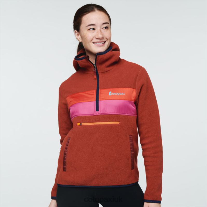 Cotopaxi UK - Colorado Best Teca Fleece Hooded Half-Zip Jacket Recycled Women Cotopaxi X4X0H97