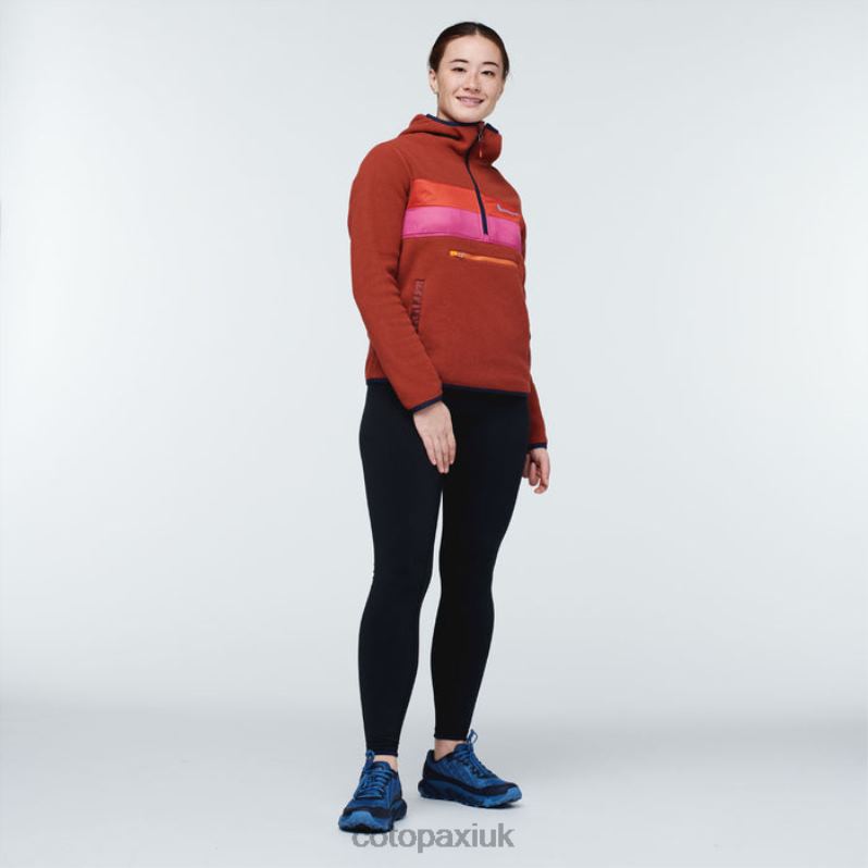 Cotopaxi UK - Colorado Best Teca Fleece Hooded Half-Zip Jacket Recycled Women Cotopaxi X4X0H97