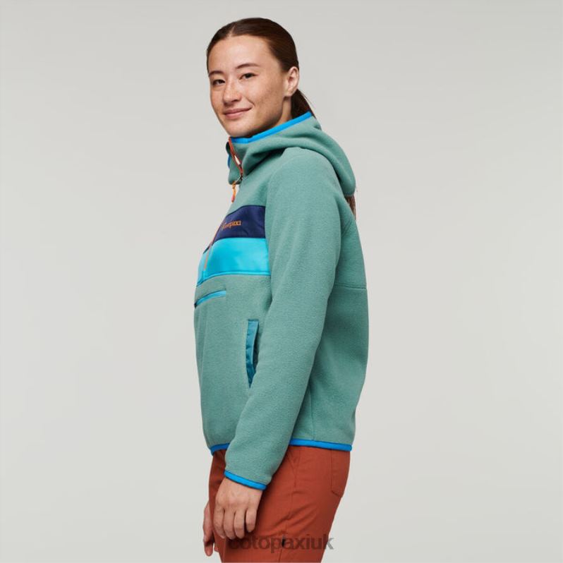 Cotopaxi UK - Kentucky Teca Fleece Hooded Half-Zip Jacket Recycled Women New Cotopaxi X4X0H98