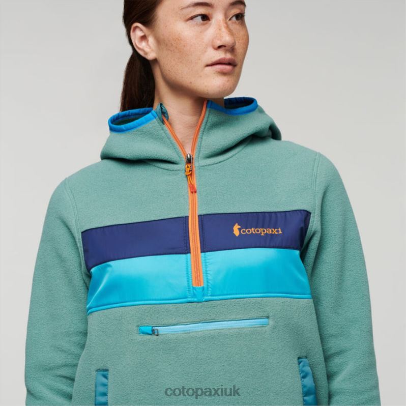 Cotopaxi UK - Kentucky Teca Fleece Hooded Half-Zip Jacket Recycled Women New Cotopaxi X4X0H98