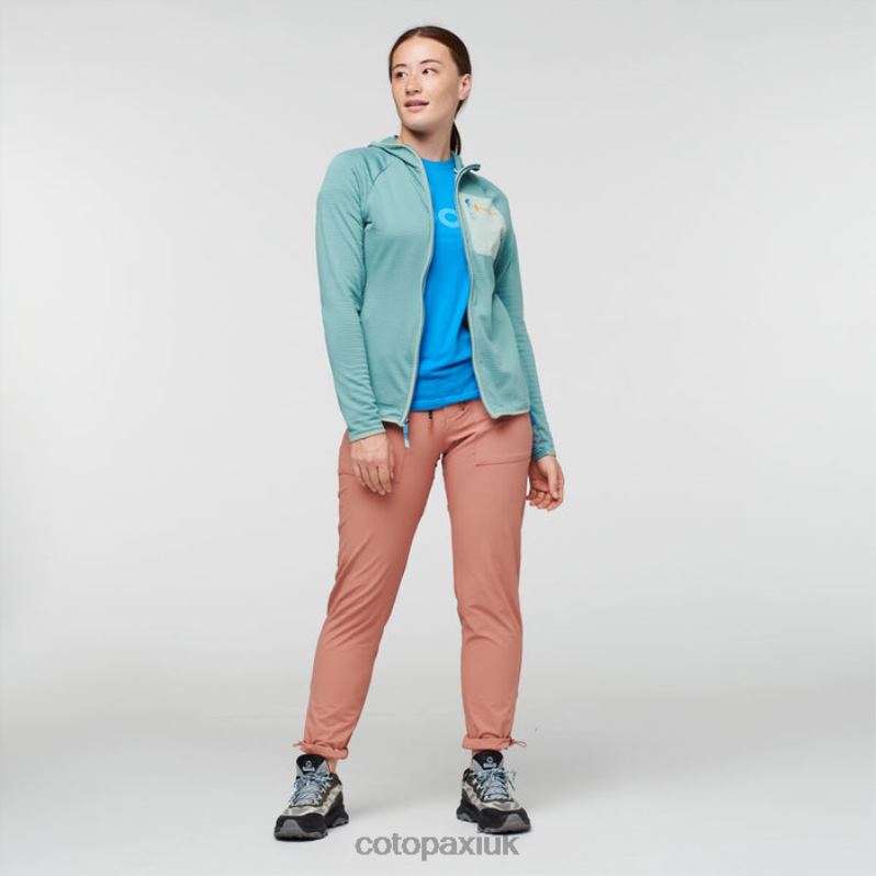 Cotopaxi UK - New Otero Fleece Full-Zip Hooded Jacket Women Bluegrass Cotopaxi X4X0H109