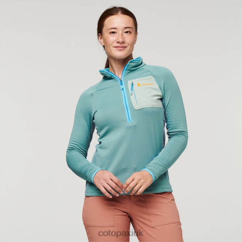 Cotopaxi UK - Origin Bluegrass Otero Fleece Half-Zip Pullover Women Cotopaxi X4X0H113