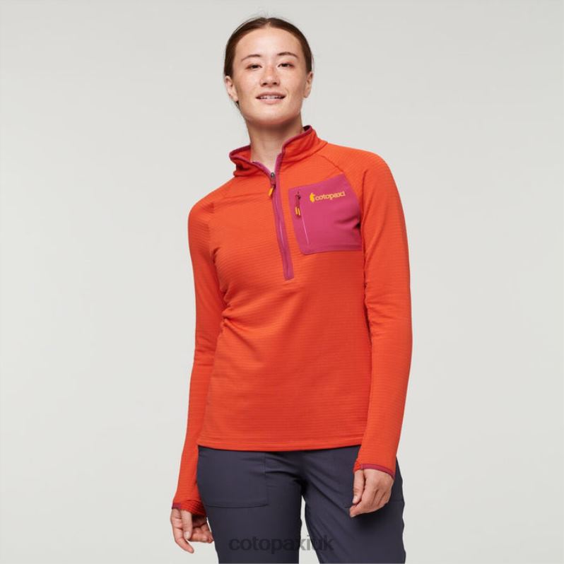 Cotopaxi UK - Otero Fleece Half-Zip Pullover Women Canyon Brand Cotopaxi X4X0H115