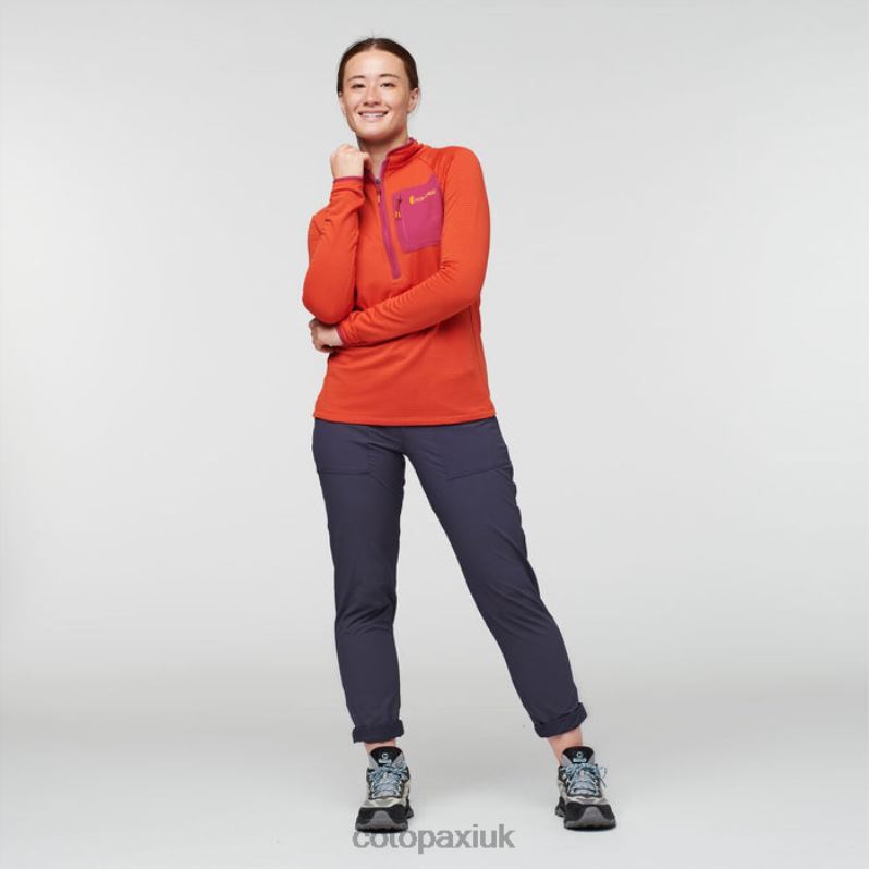 Cotopaxi UK - Otero Fleece Half-Zip Pullover Women Canyon Brand Cotopaxi X4X0H115