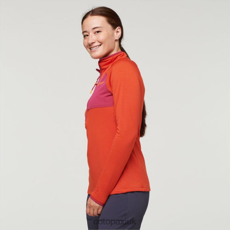 Cotopaxi UK - Otero Fleece Half-Zip Pullover Women Canyon Brand Cotopaxi X4X0H115