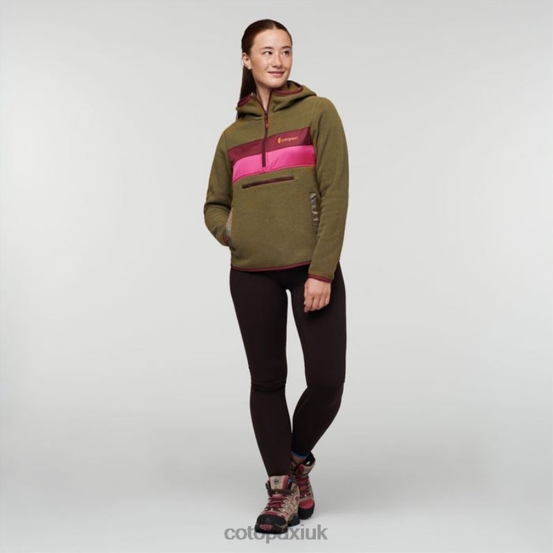 Cotopaxi UK - Teca Fleece Hooded Half-Zip Jacket Recycled Women Lawn Way Home Brand Cotopaxi X4X0H93