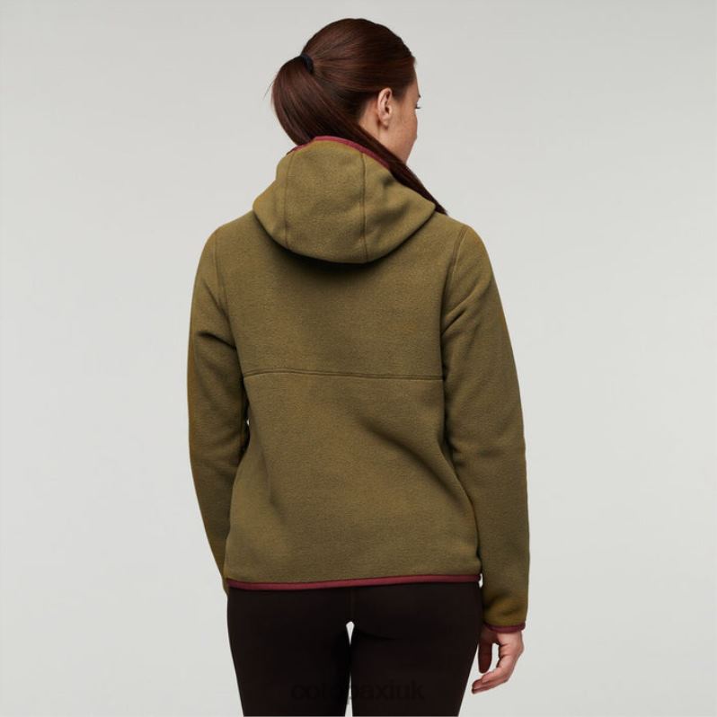 Cotopaxi UK - Teca Fleece Hooded Half-Zip Jacket Recycled Women Lawn Way Home Brand Cotopaxi X4X0H93