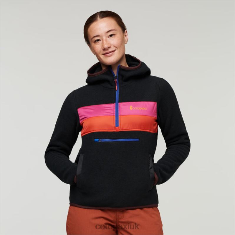 Cotopaxi UK - Teca Fleece Hooded Half-Zip Jacket Recycled Women Road To Fame Brands Cotopaxi X4X0H94