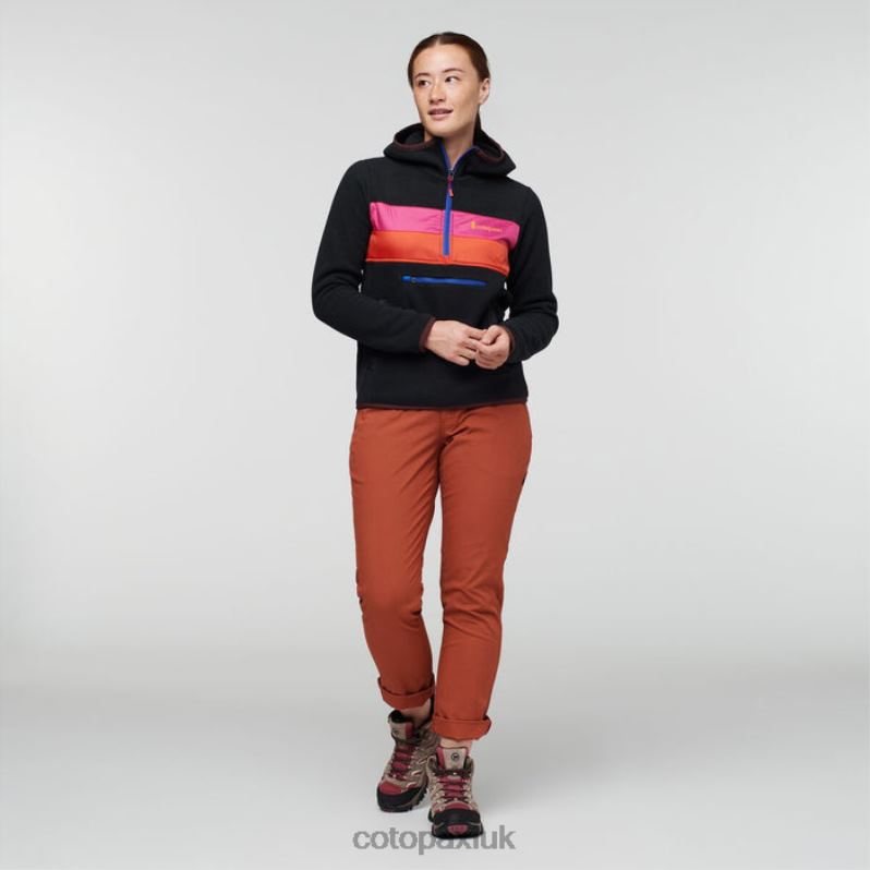 Cotopaxi UK - Teca Fleece Hooded Half-Zip Jacket Recycled Women Road To Fame Brands Cotopaxi X4X0H94