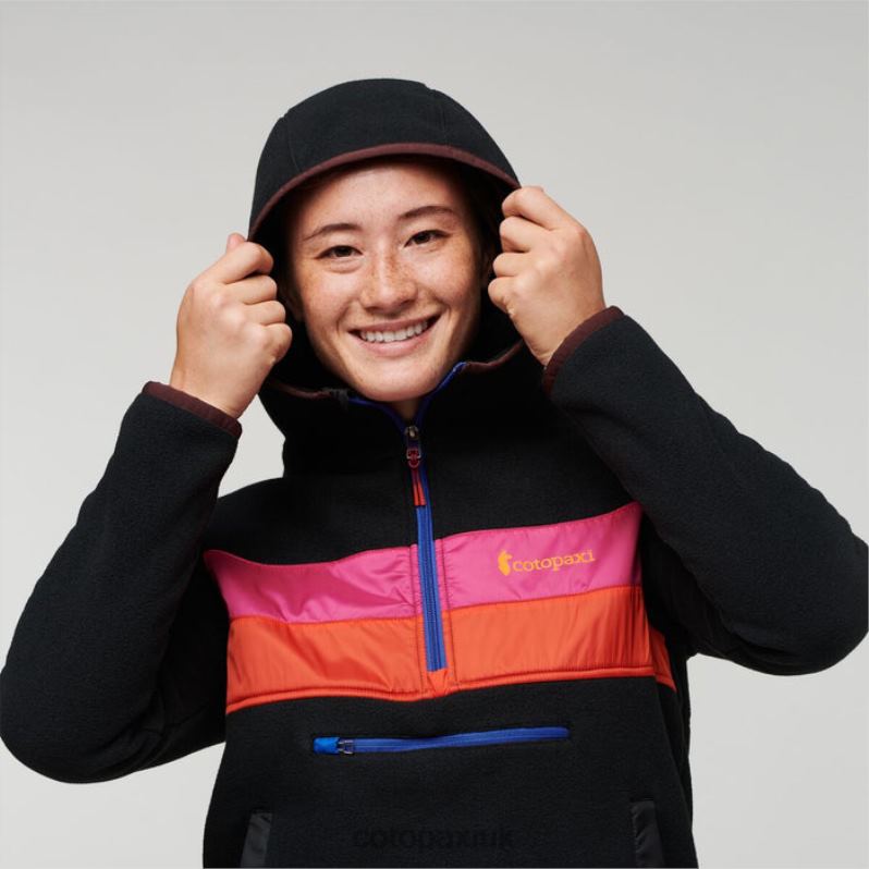 Cotopaxi UK - Teca Fleece Hooded Half-Zip Jacket Recycled Women Road To Fame Brands Cotopaxi X4X0H94