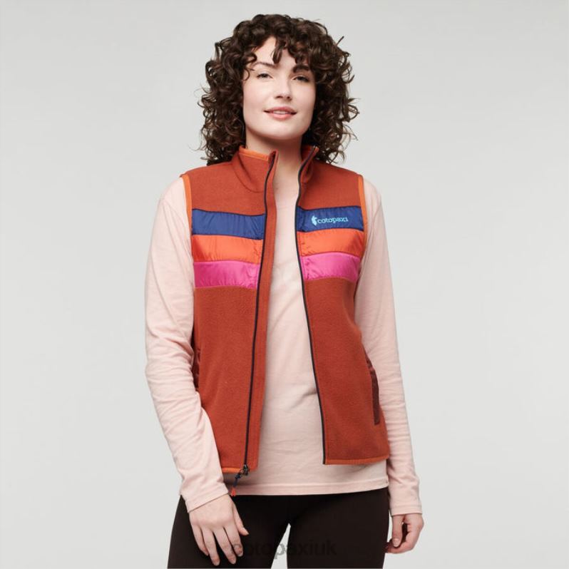 Cotopaxi UK - Teca Fleece Vest Women Brand Cajun Spice Cotopaxi X4X0H126