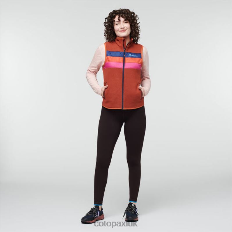 Cotopaxi UK - Teca Fleece Vest Women Brand Cajun Spice Cotopaxi X4X0H126