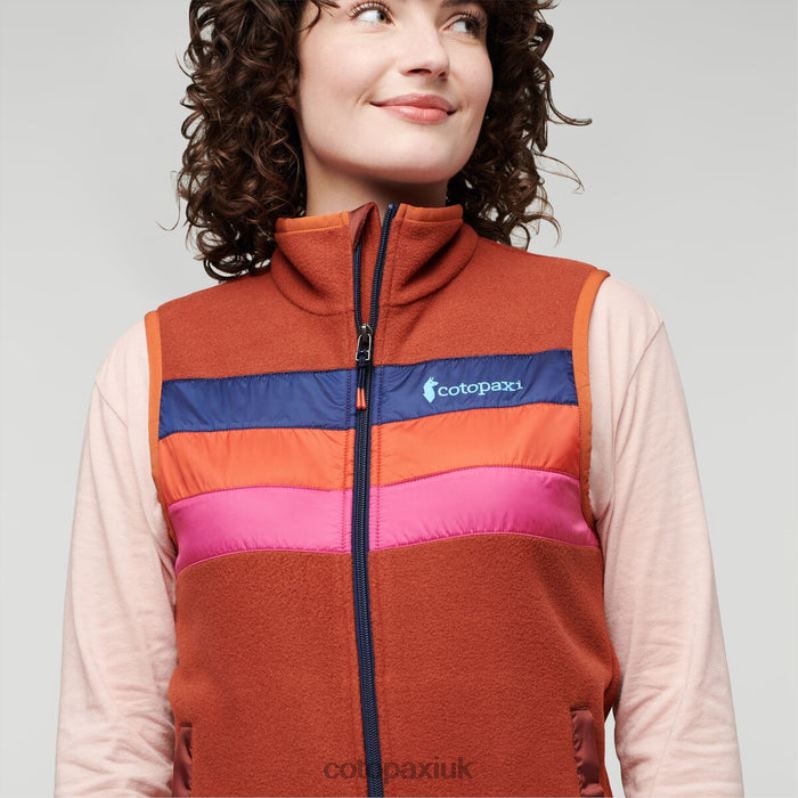 Cotopaxi UK - Teca Fleece Vest Women Brand Cajun Spice Cotopaxi X4X0H126