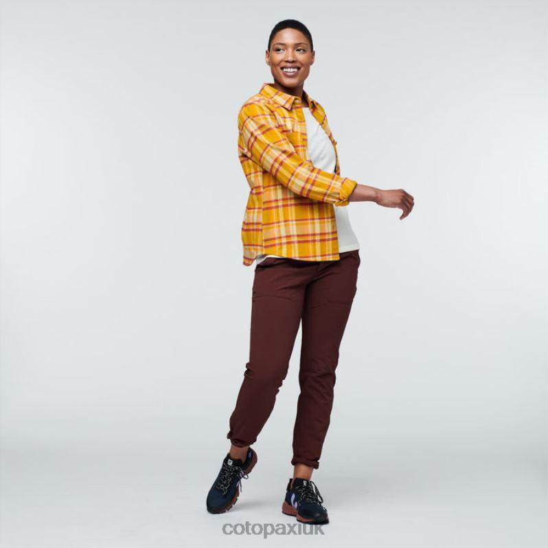 Cotopaxi UK - Amber Plaid Mero Flannel Shirt Women New Cotopaxi X4X0H252