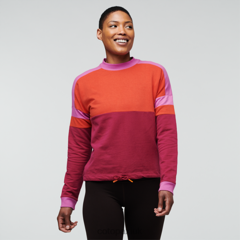 Cotopaxi UK - Collections Canyon-Raspberry Bandera Sweatshirt Women Cotopaxi X4X0H255