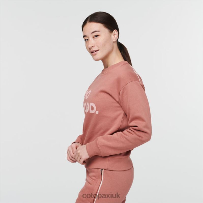 Cotopaxi UK - Earthen Hot Do Good Crew Sweatshirt Women Cotopaxi X4X0H250