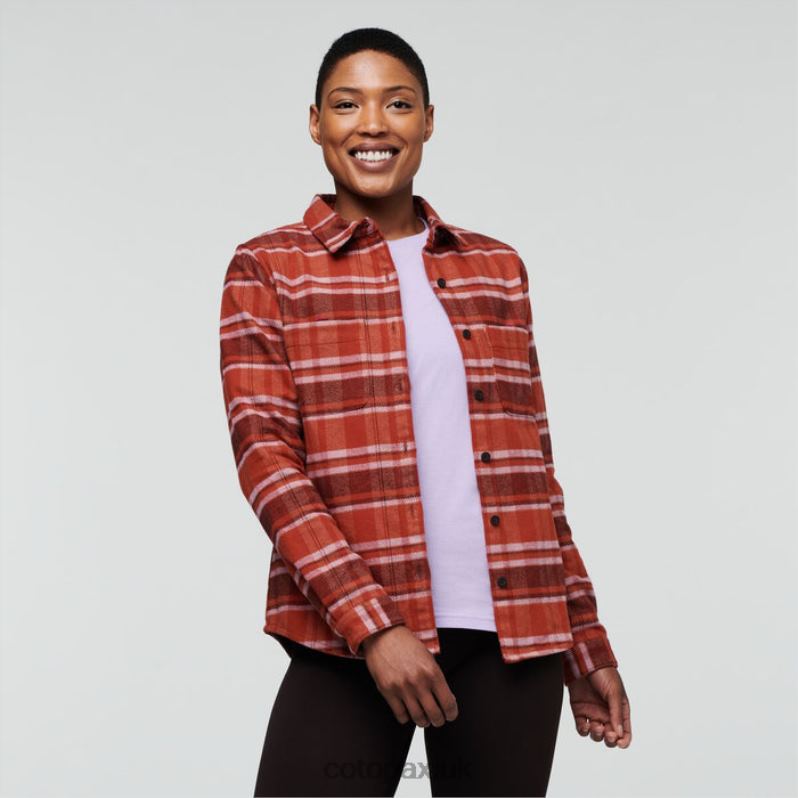 Cotopaxi UK - Fashion Mero Flannel Shirt Women Spice Plaid Cotopaxi X4X0H253