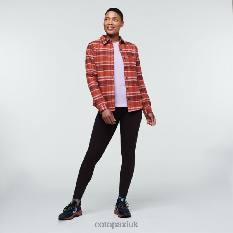 Cotopaxi UK - Fashion Mero Flannel Shirt Women Spice Plaid Cotopaxi X4X0H253