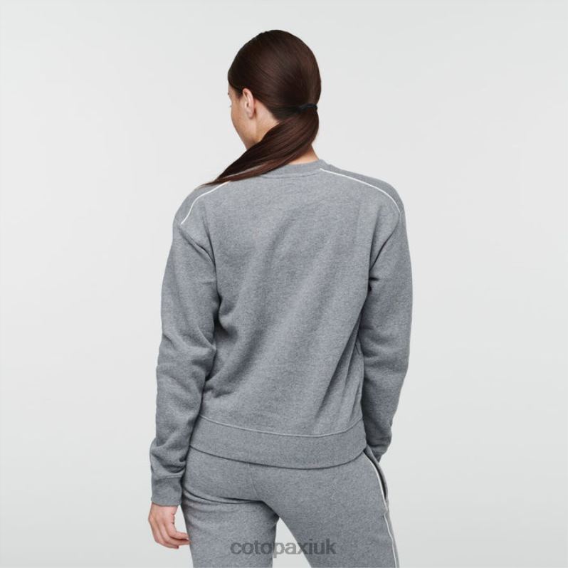 Cotopaxi UK - Heather Grey Brand Do Good Crew Sweatshirt Women Cotopaxi X4X0H247