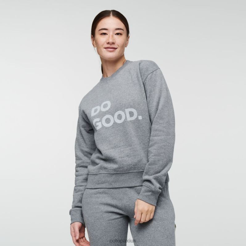 Cotopaxi UK - Heather Grey Do Good Crew Sweatshirt Women Brand Cotopaxi X4X0H731