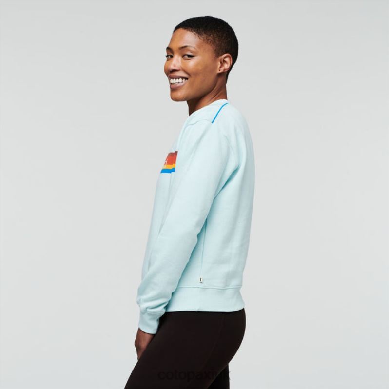 Cotopaxi UK - On The Horizon Organic Crew Sweatshirt Women Ice Hot Cotopaxi X4X0H261