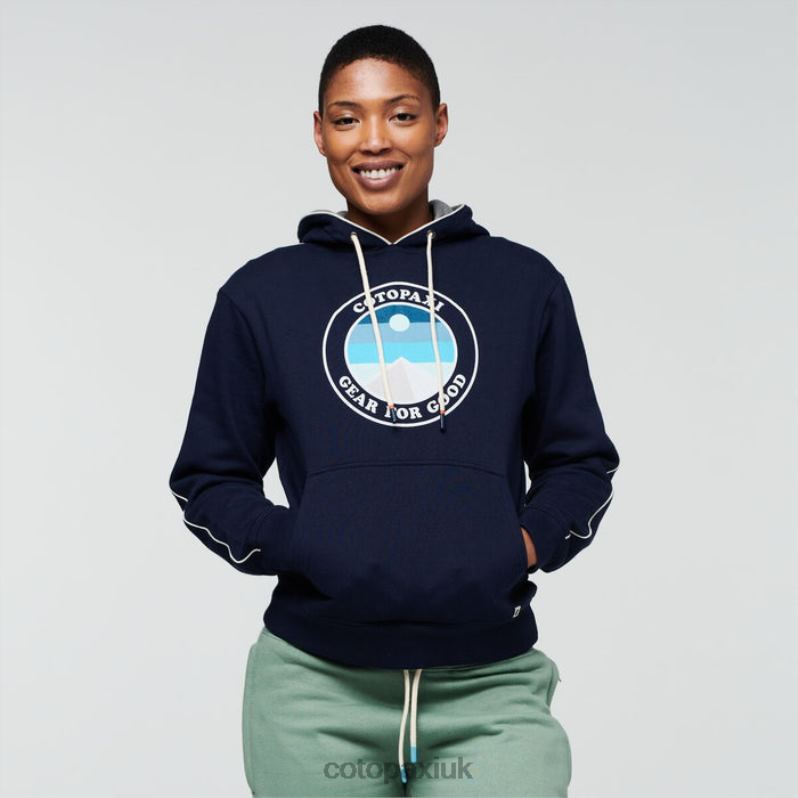 Cotopaxi UK - Origin Sunny Side Organic Pullover Hoodie Women Maritime Cotopaxi X4X0H267