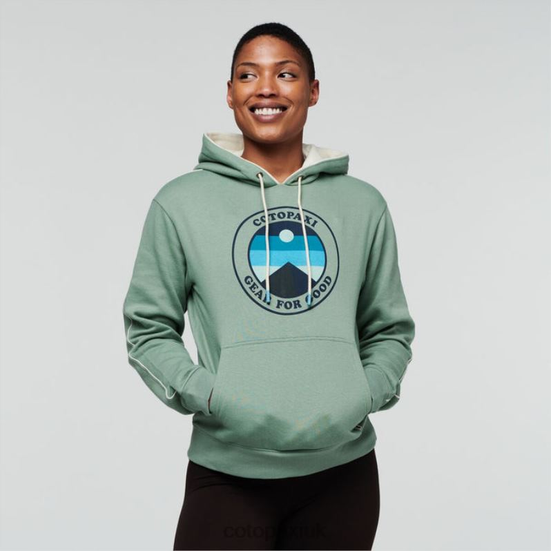 Cotopaxi UK - Origins Silver Leaf Sunny Side Organic Pullover Hoodie Women Cotopaxi X4X0H268