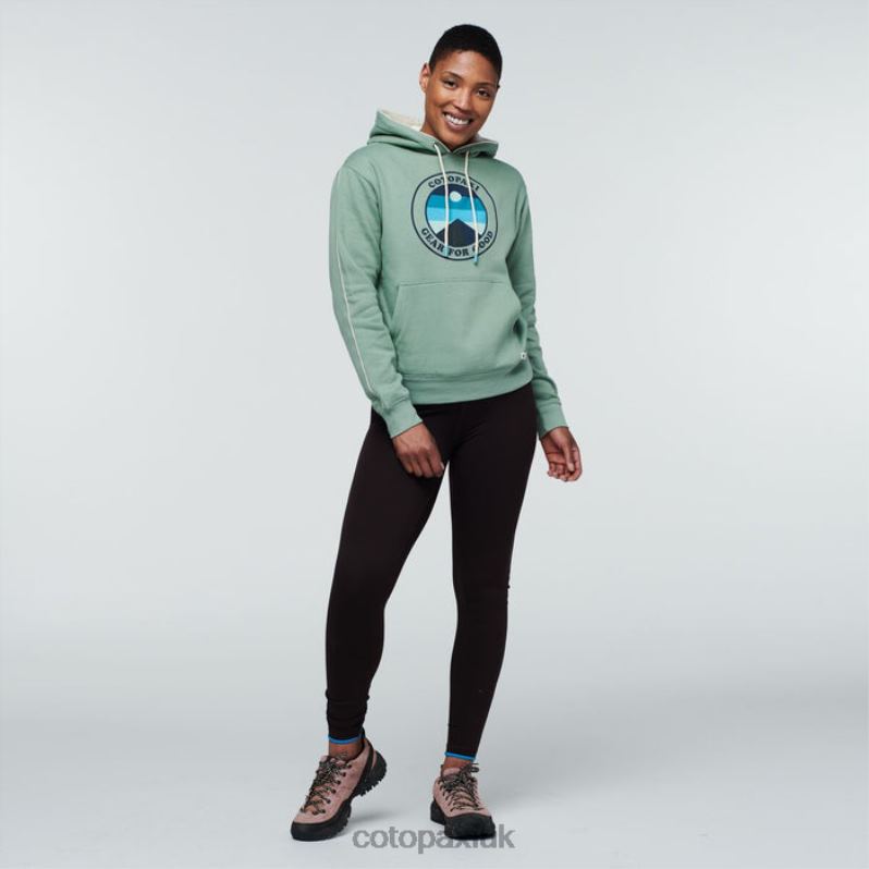 Cotopaxi UK - Origins Silver Leaf Sunny Side Organic Pullover Hoodie Women Cotopaxi X4X0H268