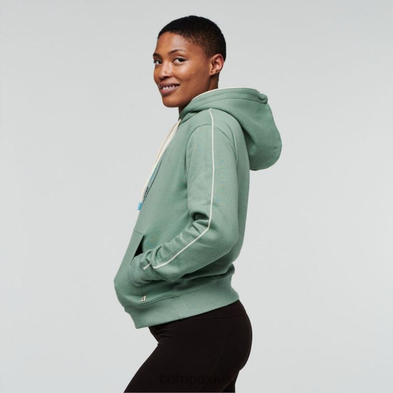 Cotopaxi UK - Origins Silver Leaf Sunny Side Organic Pullover Hoodie Women Cotopaxi X4X0H268
