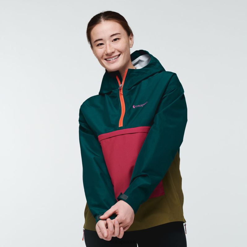 Cotopaxi Jacket UK - Brand Deep Ocean Cielo Rain Anorak Women Cotopaxi X4X0H687