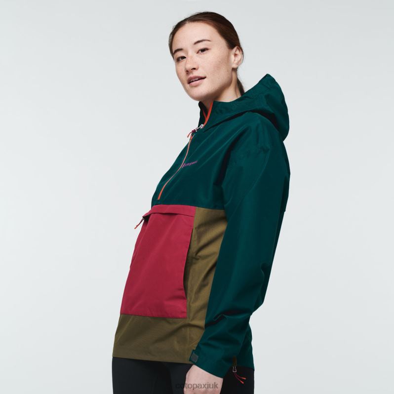 Cotopaxi Jacket UK - Brand Deep Ocean Cielo Rain Anorak Women Cotopaxi X4X0H687