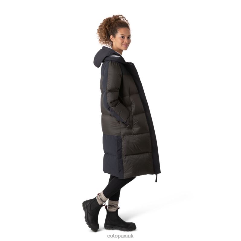Cotopaxi Jacket UK - Brands Solazo Down Parka Women Black-Iron Cotopaxi X4X0H699