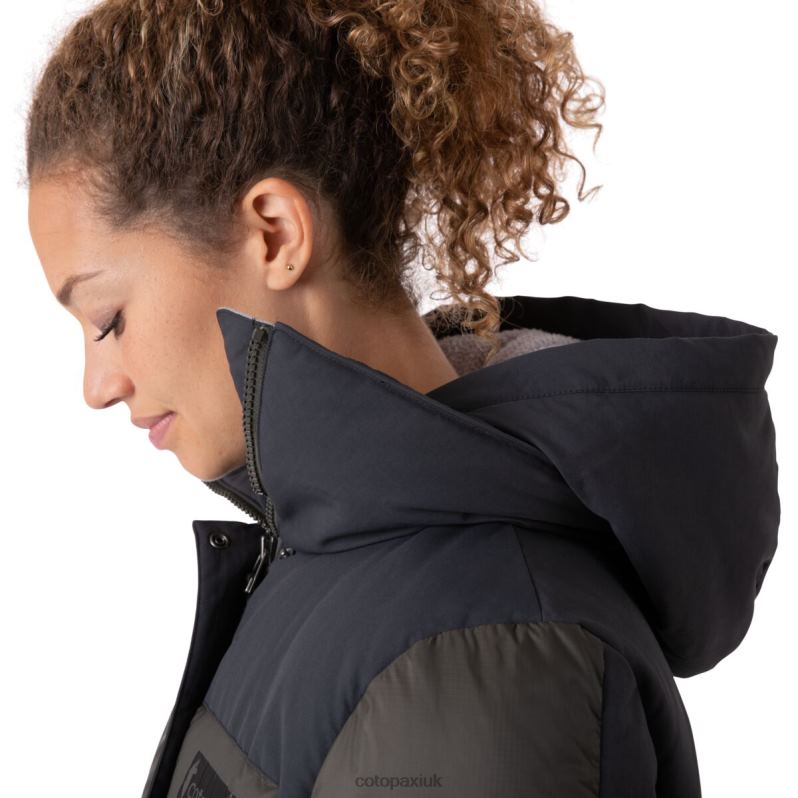 Cotopaxi Jacket UK - Brands Solazo Down Parka Women Black-Iron Cotopaxi X4X0H699