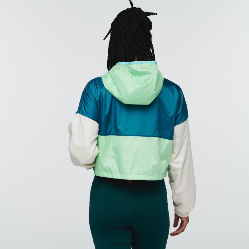Cotopaxi Jacket UK - Origin Teca Crop Jacket Women Clear Eyes Cotopaxi X4X0H685