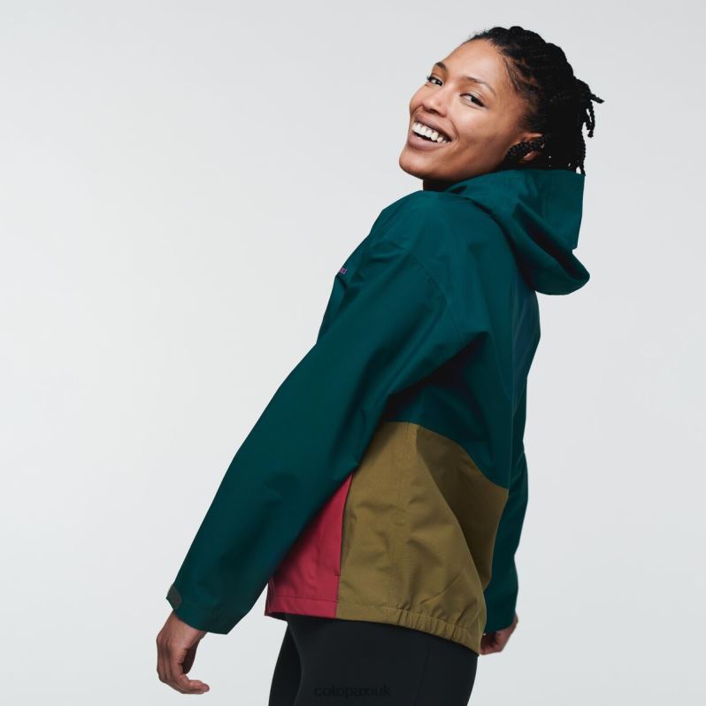 Cotopaxi Jacket UK - Original Deep Ocean Cielo Rain Jacket Women Cotopaxi X4X0H689