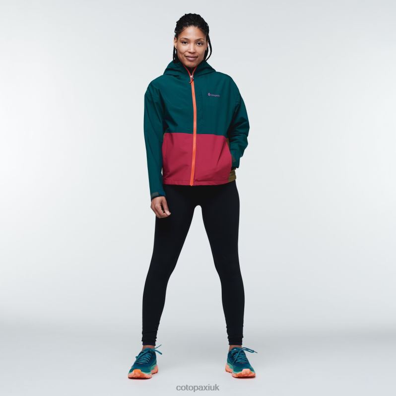 Cotopaxi Jacket UK - Original Deep Ocean Cielo Rain Jacket Women Cotopaxi X4X0H689