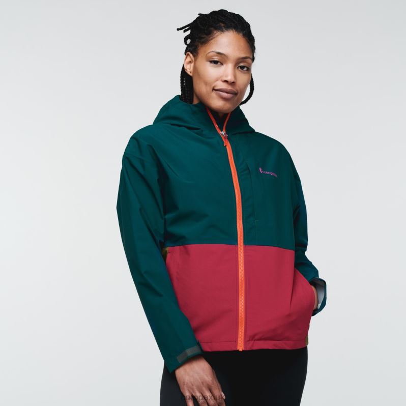 Cotopaxi Jacket UK - Original Deep Ocean Cielo Rain Jacket Women Cotopaxi X4X0H689