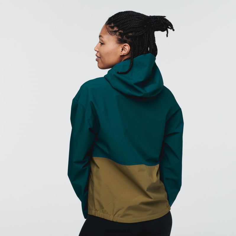 Cotopaxi Jacket UK - Original Deep Ocean Cielo Rain Jacket Women Cotopaxi X4X0H689