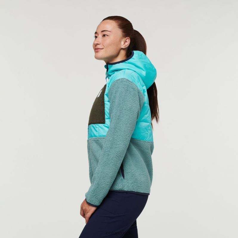 Cotopaxi Jacket UK - Original Sky-Bluegrass Trico Hybrid Jacket Women Cotopaxi X4X0H700