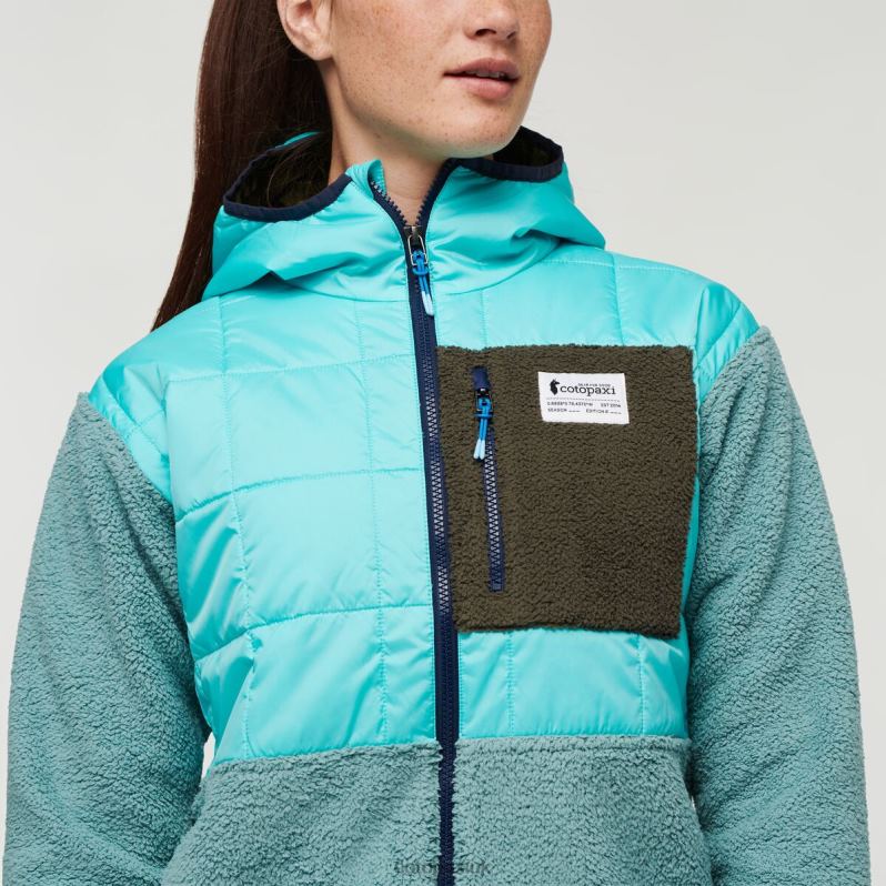 Cotopaxi Jacket UK - Original Sky-Bluegrass Trico Hybrid Jacket Women Cotopaxi X4X0H700