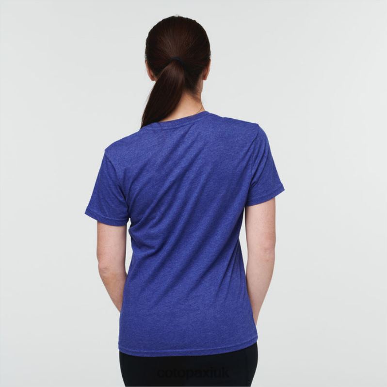 Cotopaxi UK - Brands Topo Llama T-shirt Women Blue Violet Cotopaxi X4X0H171