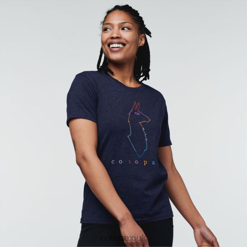 Cotopaxi UK - Hot Electric Llama T-Shirt Women Maritime Cotopaxi X4X0H206
