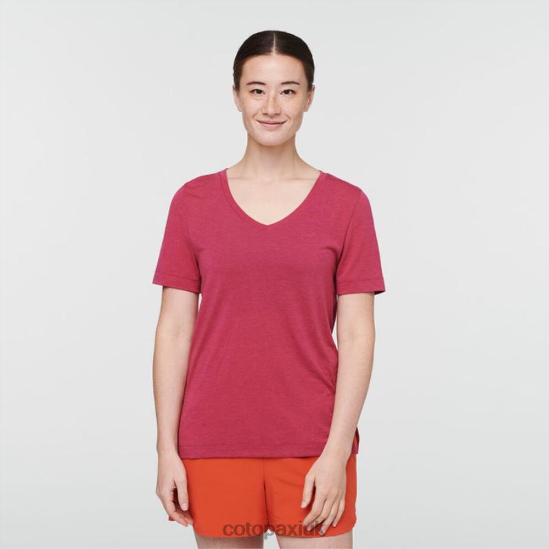 Cotopaxi UK - Raspberry Paseo Travel T-Shirt Women Brands Cotopaxi X4X0H204
