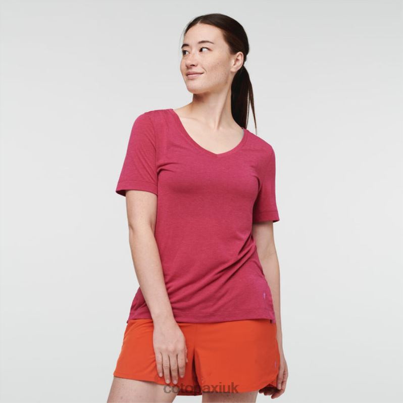 Cotopaxi UK - Raspberry Paseo Travel T-Shirt Women Brands Cotopaxi X4X0H204