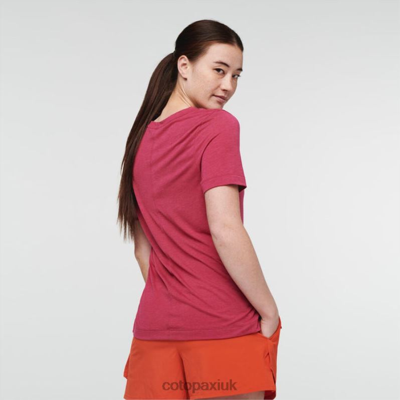 Cotopaxi UK - Raspberry Paseo Travel T-Shirt Women Brands Cotopaxi X4X0H204
