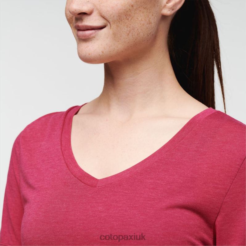 Cotopaxi UK - Raspberry Paseo Travel T-Shirt Women Brands Cotopaxi X4X0H204