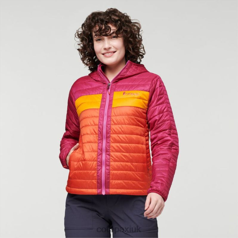 Cotopaxi UK - Capa Insulated Hooded Jacket Women Fashion Raspberry-Canyon Cotopaxi X4X0H44