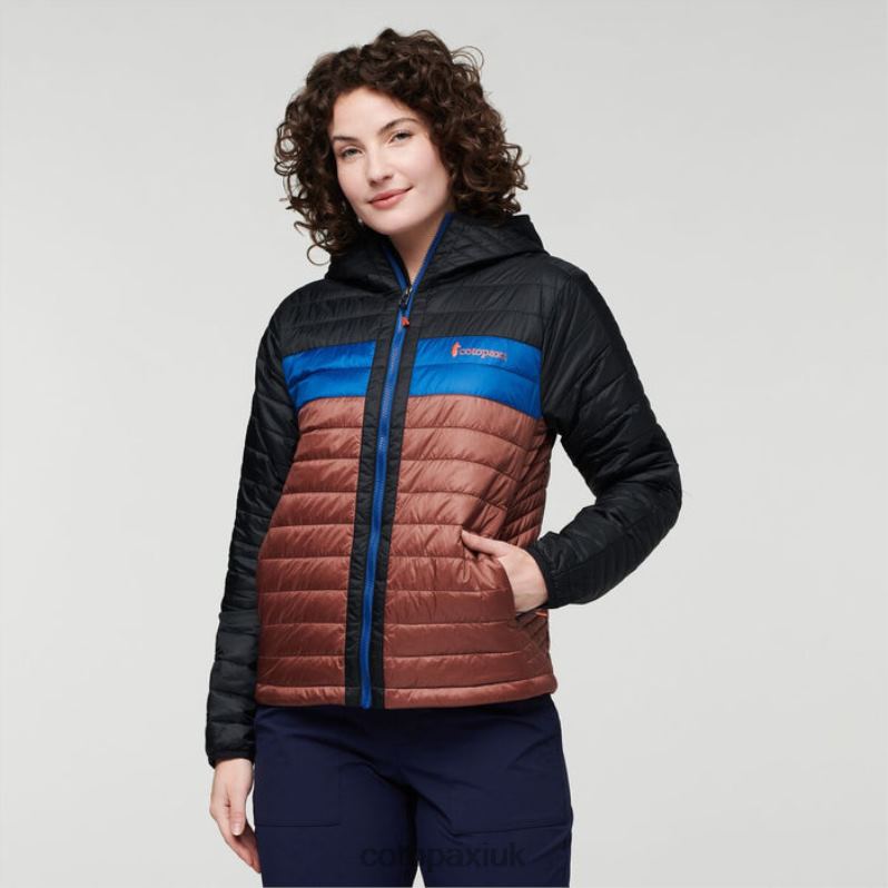 Cotopaxi UK - Capa Insulated Hooded Jacket Women Origin Black-Chestnut Cotopaxi X4X0H47